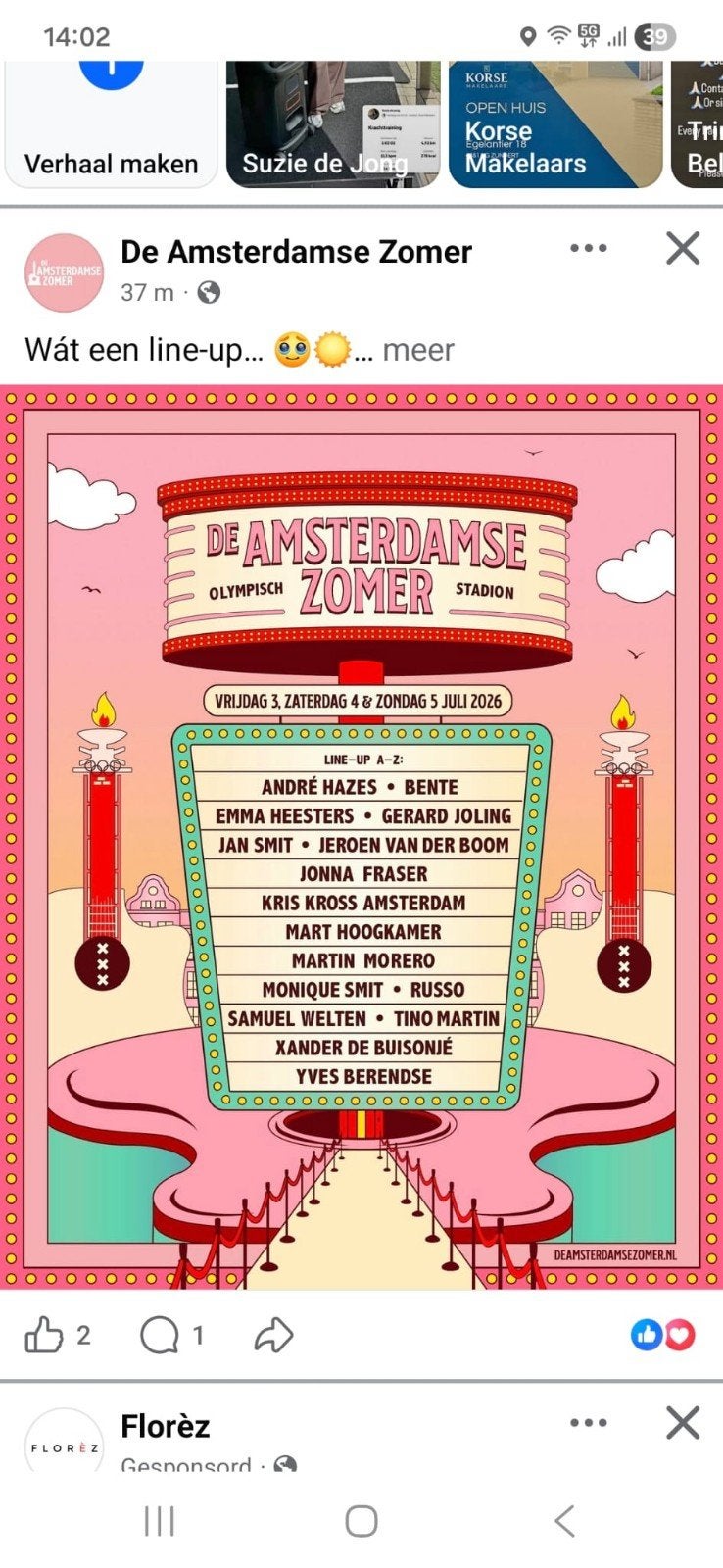3 Tickets Amsterdamse Zomer Golden Circle, Tickets en Kaartjes, Concerten | Dance, Twee personen, Juli