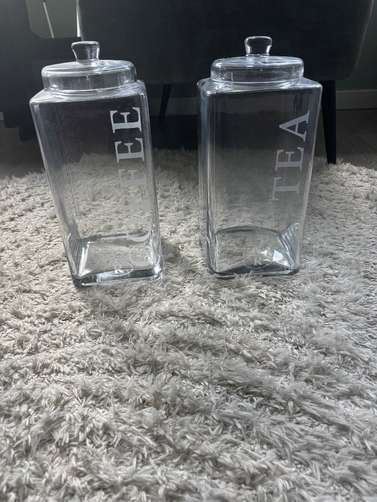 Voorraad potten riverdale, Ophalen, Glas, Zo goed als nieuw, Voorraadpot