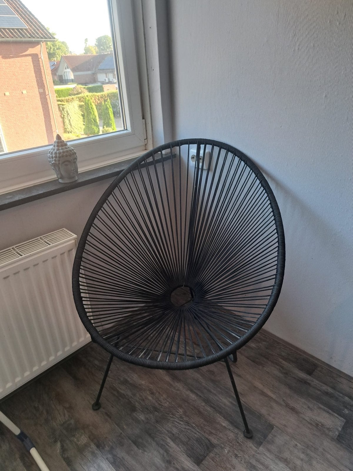 Zwarte Acapulco stoel - Comfortabel en stijlvol, Ophalen, Kunststof, Gebruikt, Zwart