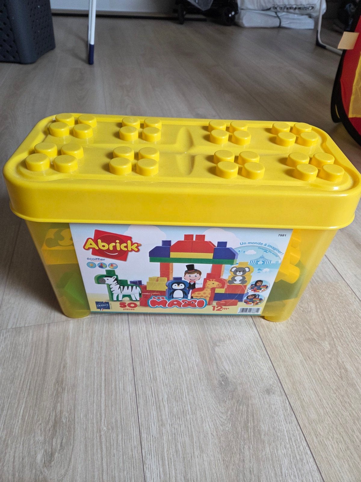 Abrick Bouwblokken Set in Handige Opbergdoos, Ophalen, Zo goed als nieuw, Abrick