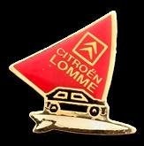 Citroën Lomme windsurf pin, Verzamelen, Verzenden, Nieuw, Transport, Speldje of Pin
