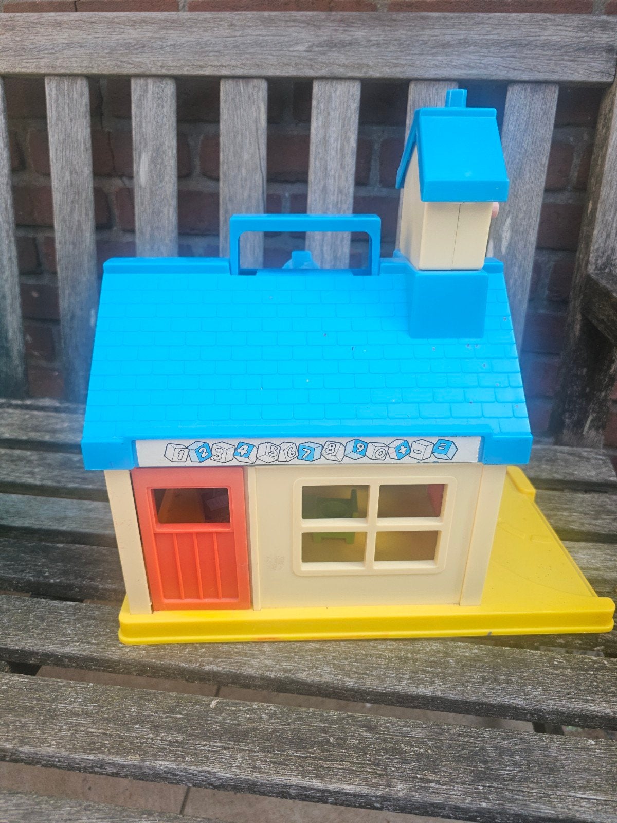 Vintage schooltje, Ophalen, Gebruikt, Hout