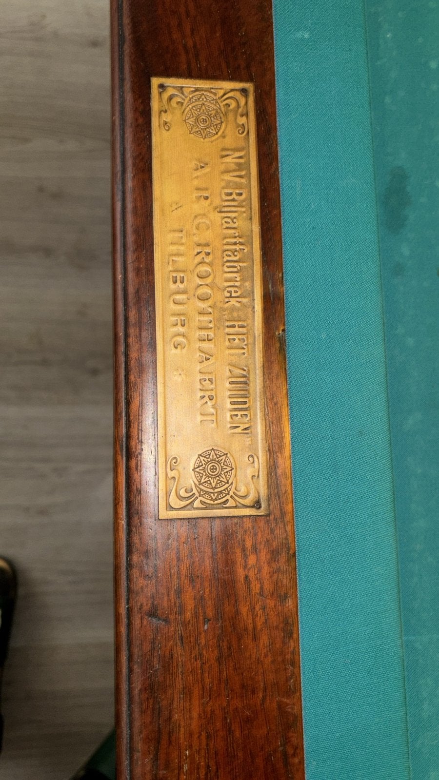 Roothaert Biljarttafel 200 x 100, Ophalen, Gebruikt, Biljarttafel