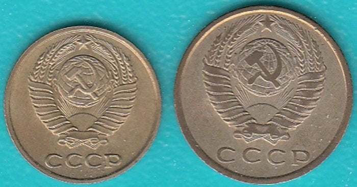 Rusland 10 Kopeks en 15 Kopeks 1961, KM Y 130 en 131, Ophalen of Verzenden, Rusland, Setje