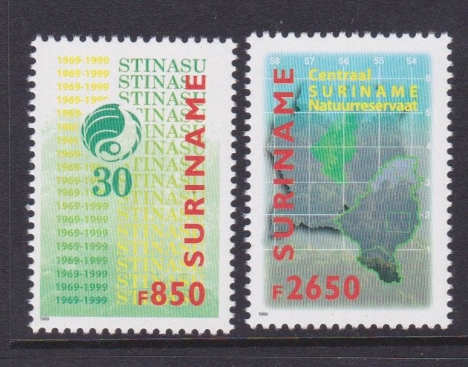TSS Kavel 260030 Suriname PF  minr 1703 1704 A regenwoud, Ophalen, Postfris