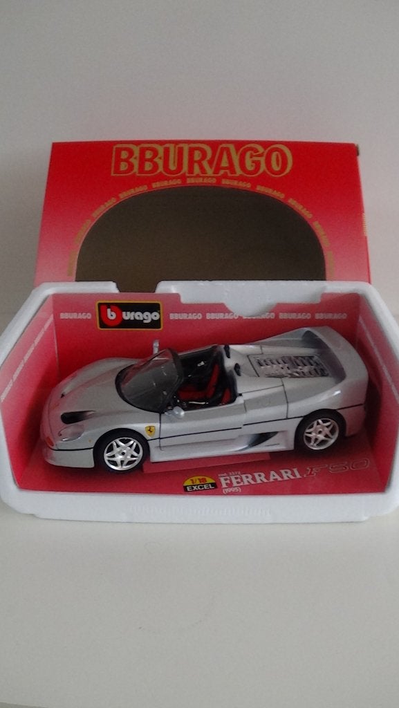 Model Ferrari  F50 1995, Hobby en Vrije tijd, Ophalen of Verzenden, Zo goed als nieuw, Auto, Bburago