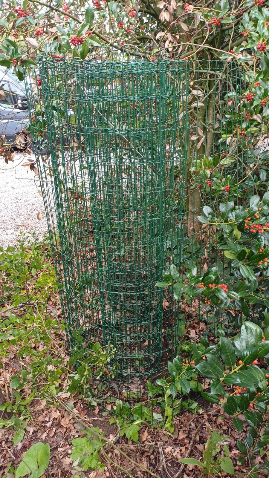 Groen gaas voor boom- of plantbescherming, Tuin en Terras, Ophalen, Gebruikt, 10 tot 20 meter, Gaas