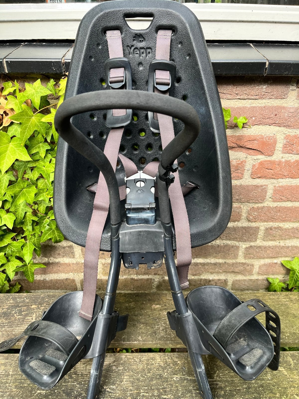 Yepp fietsstoeltje voorzitje, Fietsen en Brommers, Ophalen, Voorzitje, 0 t/m 13 kg, Gebruikt