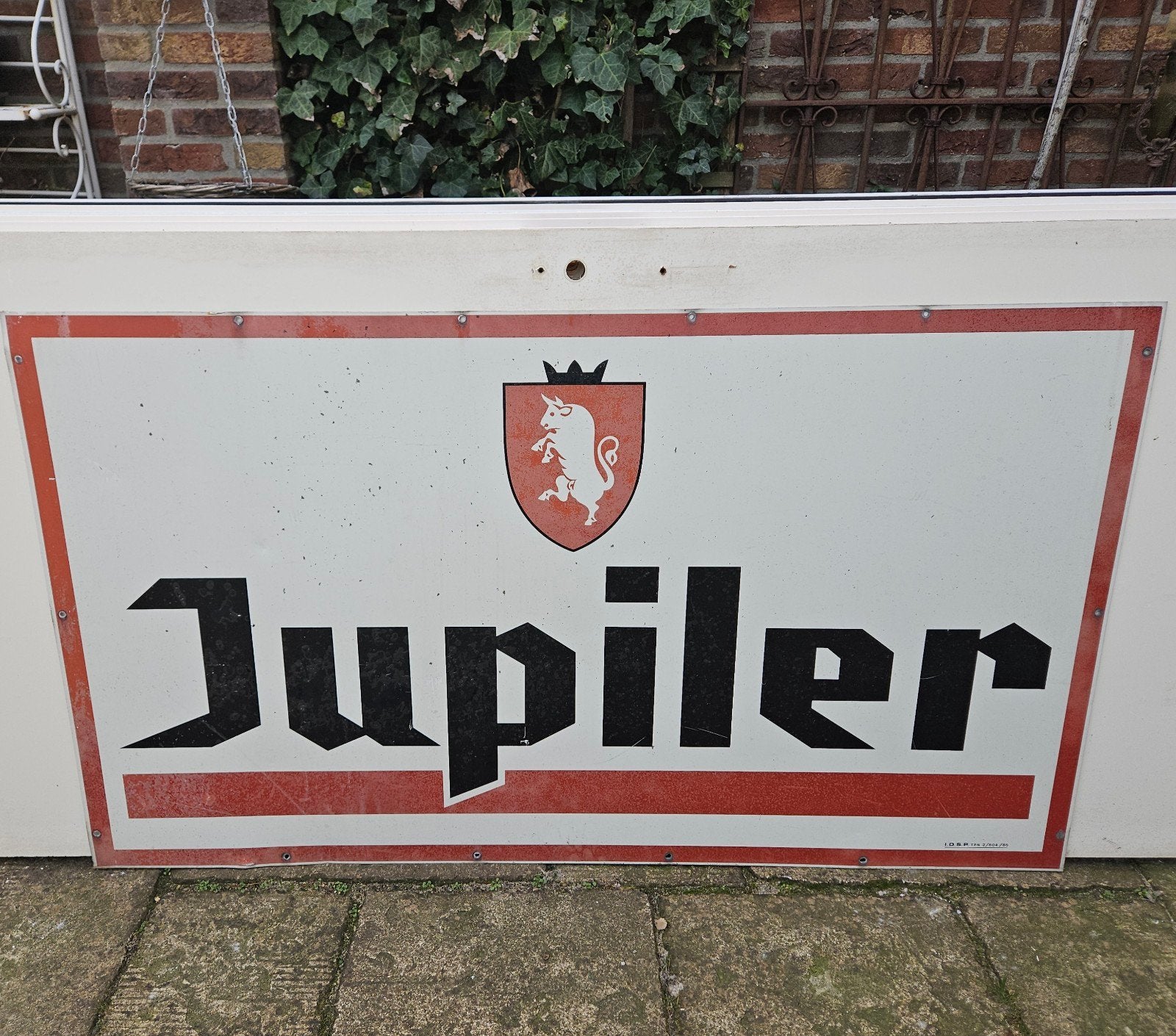 Jupiler reclamebord, Ophalen of Verzenden, Gebruikt, Reclamebord