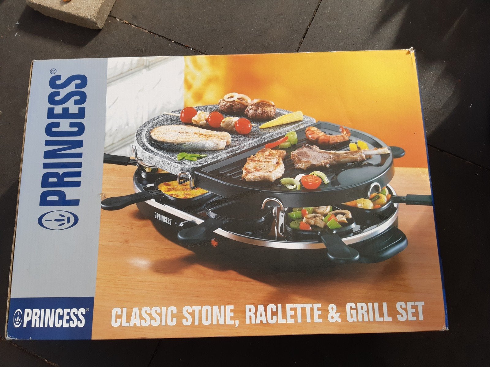 Gourmetstel Princess, Witgoed en Apparatuur, Ophalen, Zo goed als nieuw, 4 t/m 7 personen
