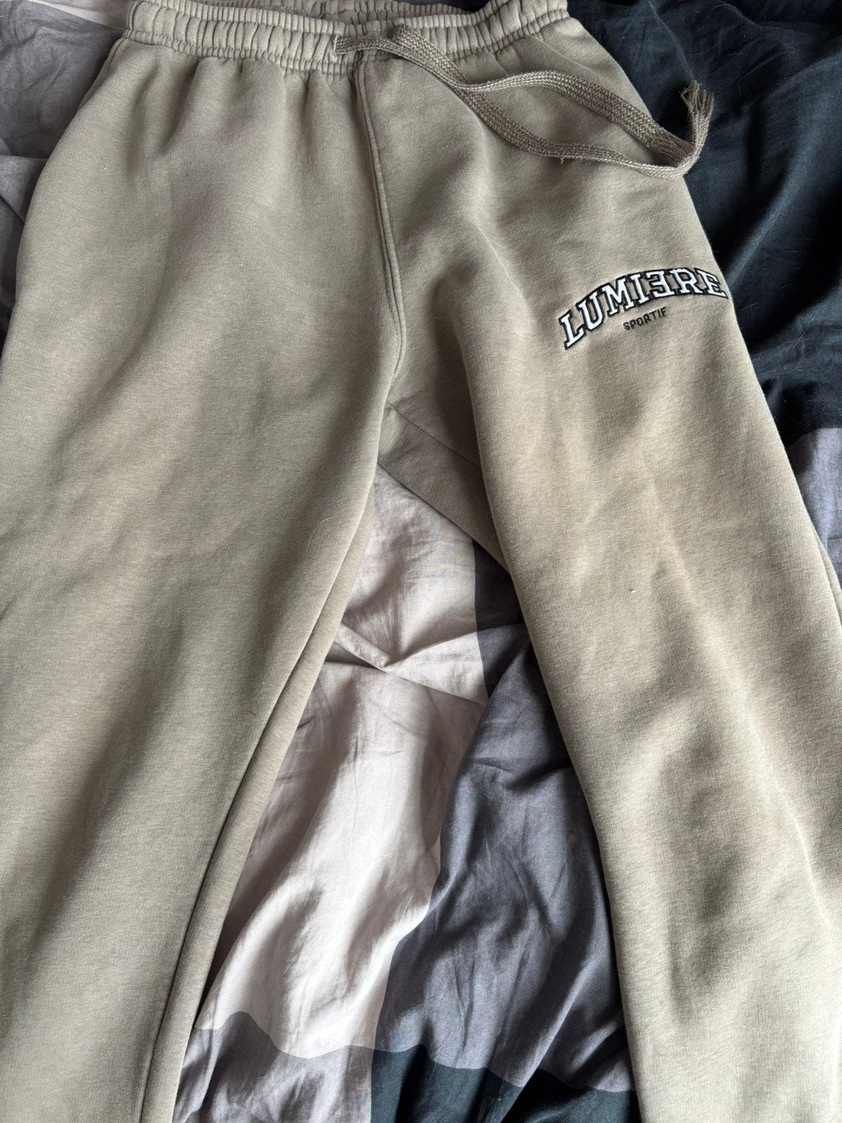 Lumiere Sportif joggingbroek, Kleding | Dames, Ophalen, Beige, Zo goed als nieuw, Maat 34 (XS) of kleiner