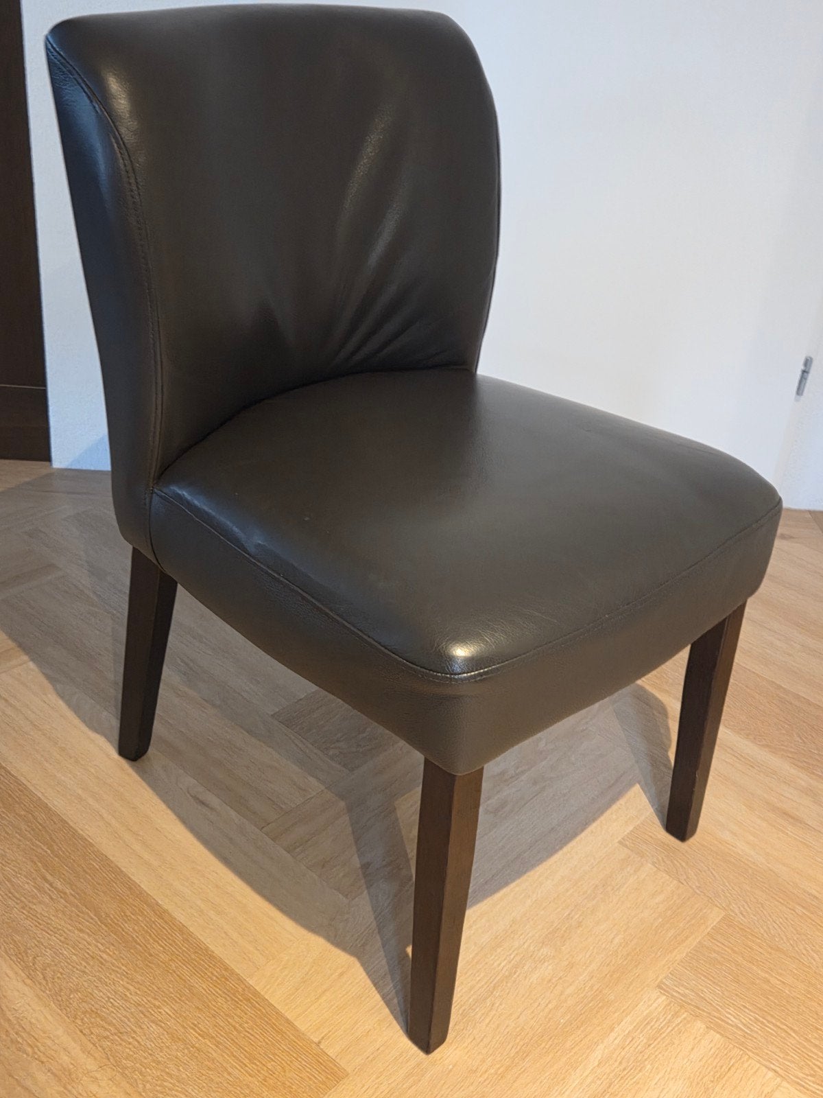 stoelen, Ophalen, Zo goed als nieuw, Bruin, Leer