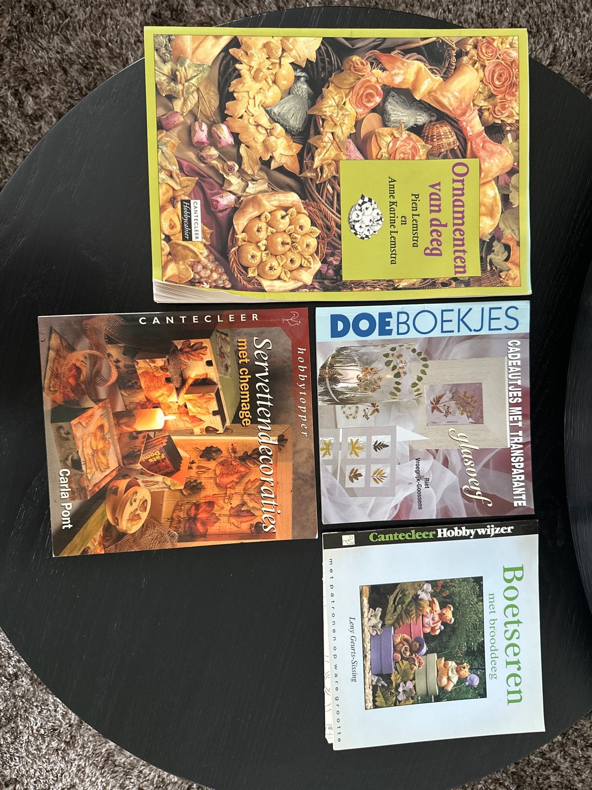 Knutselboeken: Servettendecoraties, Ornamenten van deeg, Boe, Ophalen of Verzenden, Gebruikt, Papier of Karton, Knutselboek