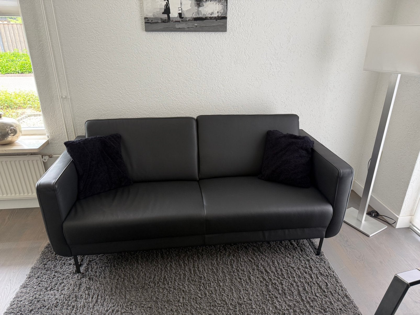 Te koop 3 zits leren bank, Minder dan 75 cm, 150 tot 200 cm, Driepersoons, Leer