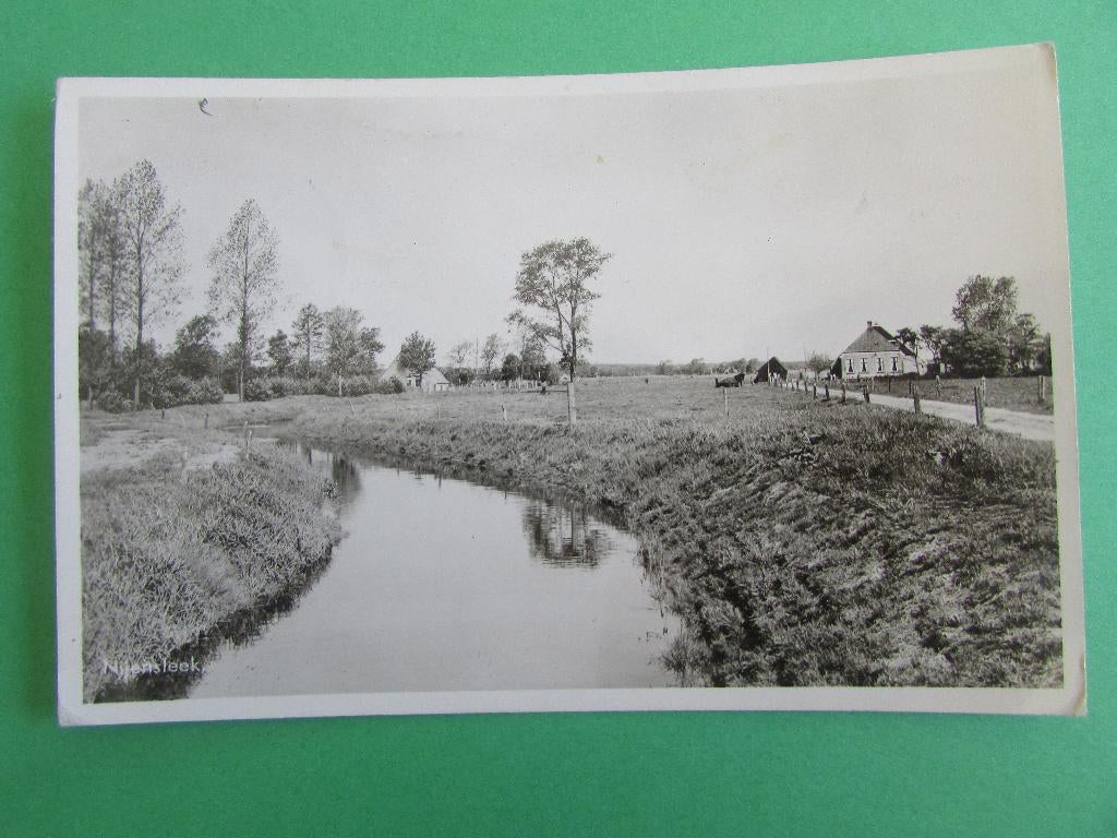 Nijensleek - Rondom het dorp 1956, Ophalen of Verzenden, 1940 tot 1960, Gelopen, Drenthe