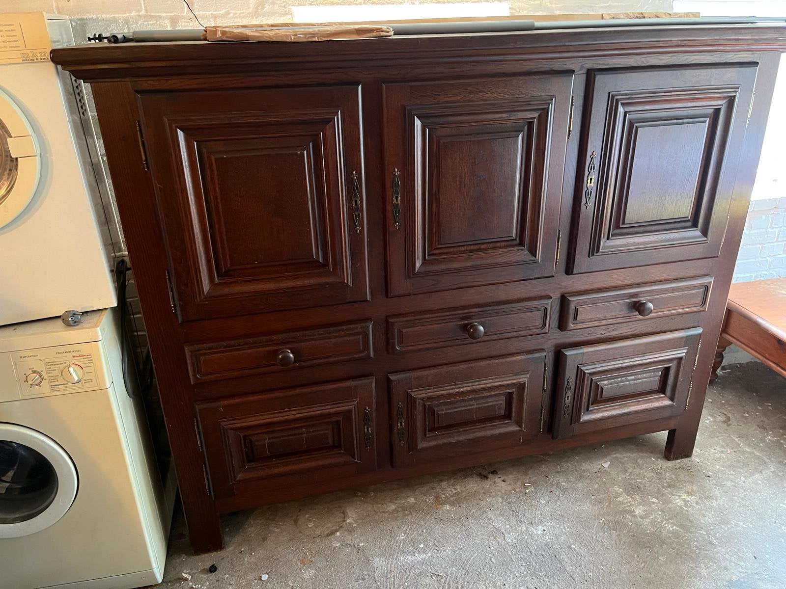 Eiken kast, mooi om op te pimpen, Ophalen, Minder dan 50 cm, Met deur(en), Eikenhout