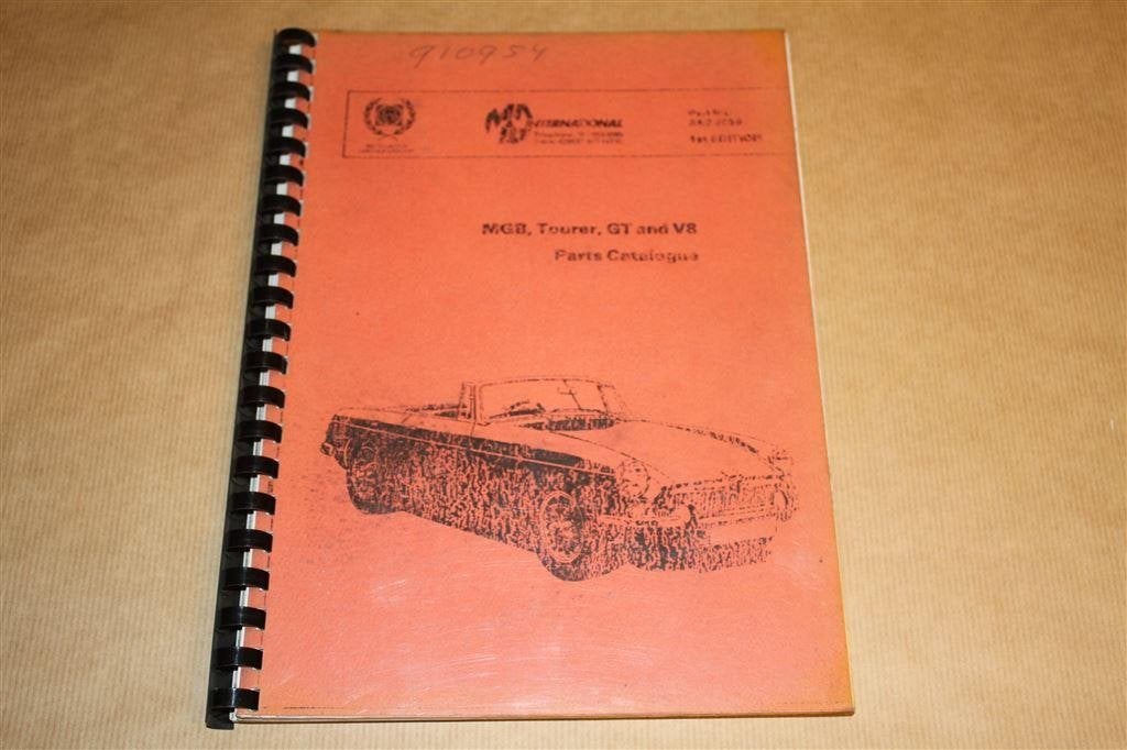 MGB, Tourer, GT and V8 - Parts Catalogue, Ophalen of Verzenden