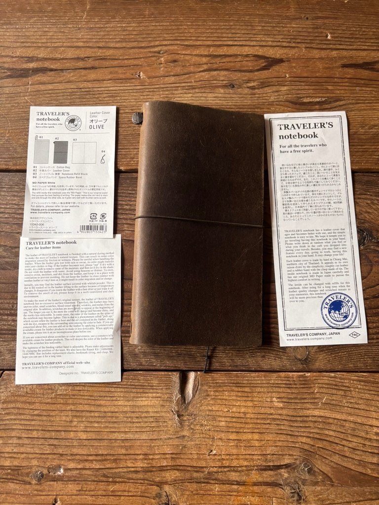 Traveler's Notebook Regular Olive, Ophalen of Verzenden, Zo goed als nieuw, A5