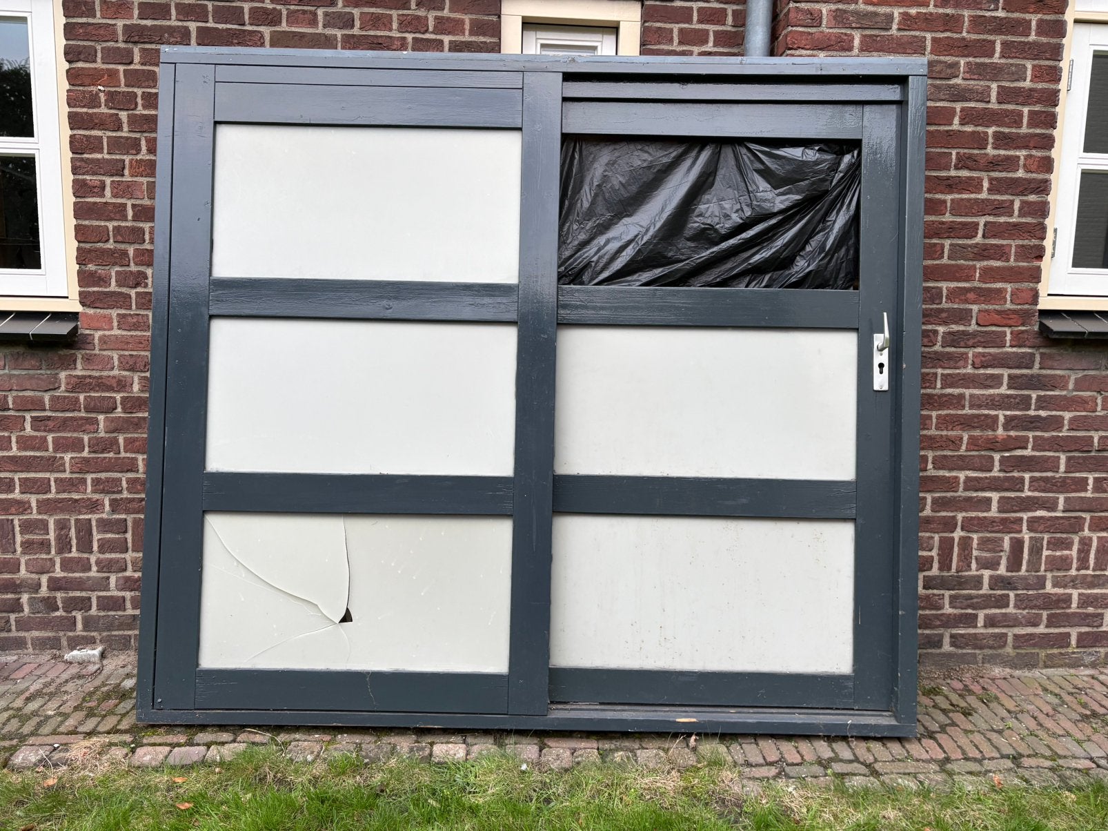 Kozijn met schuifdeur, Doe-het-zelf en Verbouw, Ophalen, Gebruikt, Deurkozijn, 150 tot 225 cm