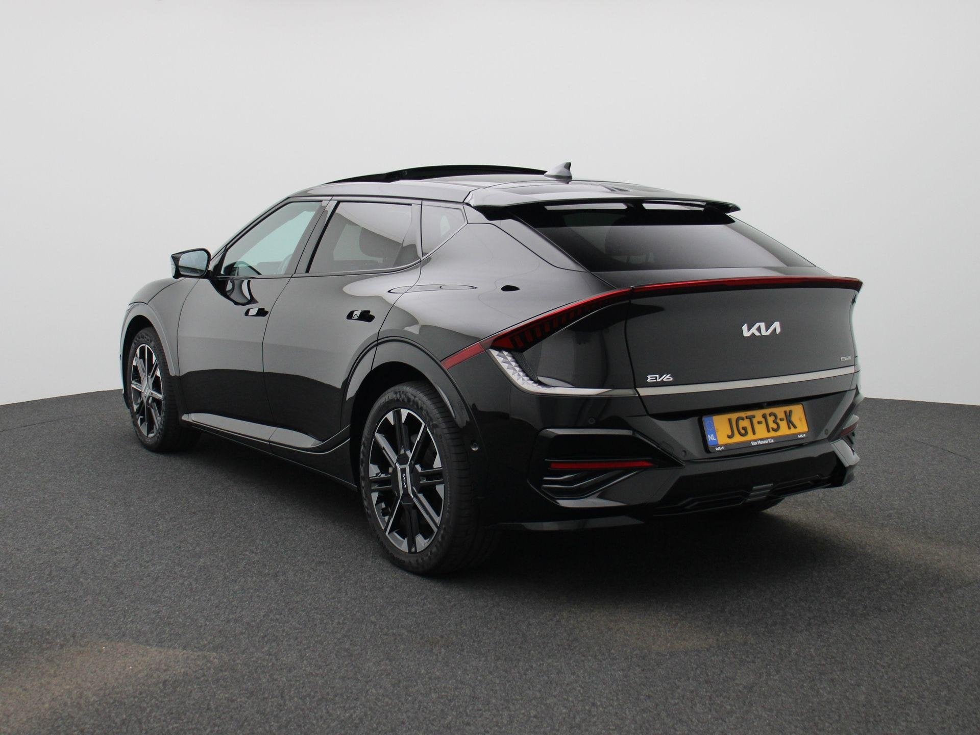 Kia EV6 GT-Line 84 kWh | 360 Camera | Stoelverwarming en Ver, Auto's, Achterwielaandrijving, 1960 kg, Zwart, Origineel Nederlands