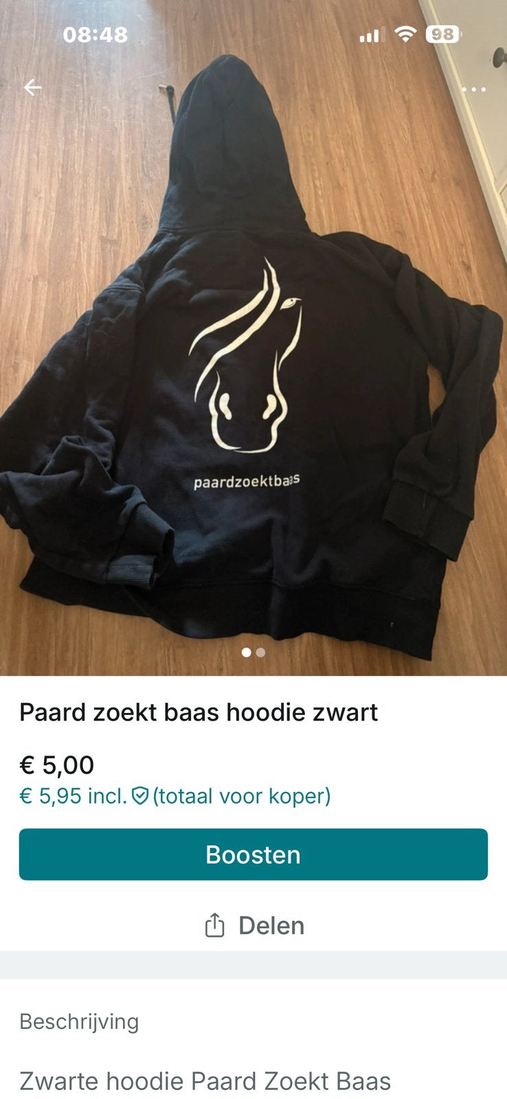 Paard zoekt baas Hoodie M, Ophalen of Verzenden, Zo goed als nieuw