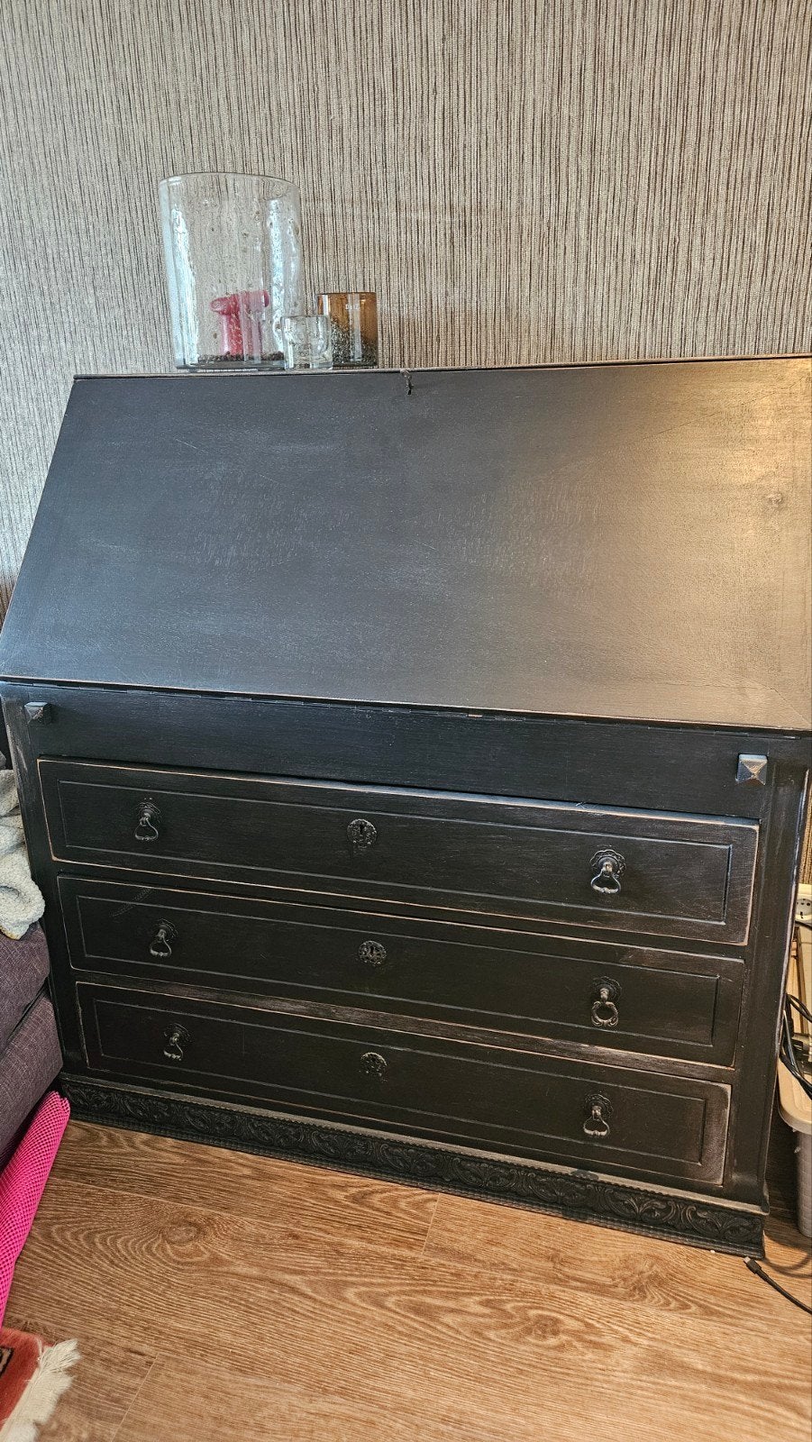 Bureau Secretaire - Zwart, Ophalen, Gebruikt
