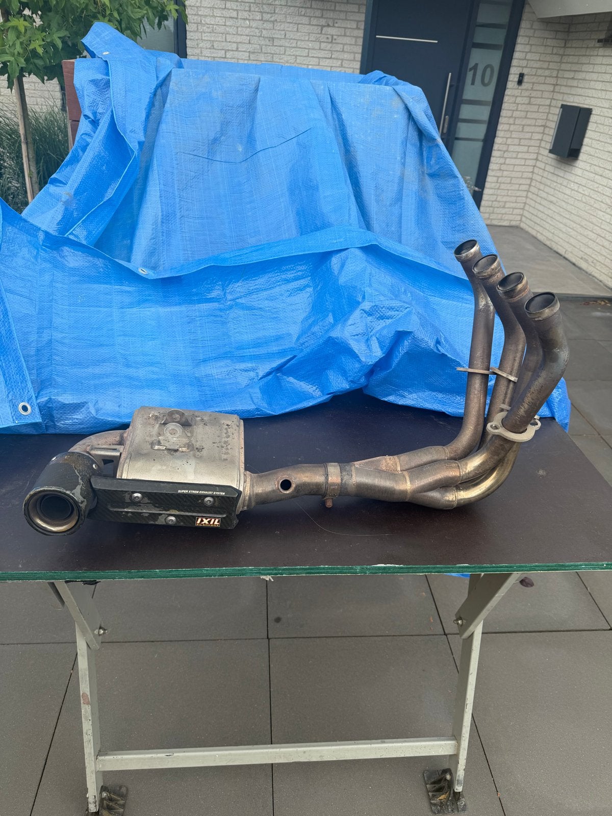 IXIL Super Xtrem uitlaatsysteem voor kawasaki z1000, Motoren, Ophalen, Gebruikt