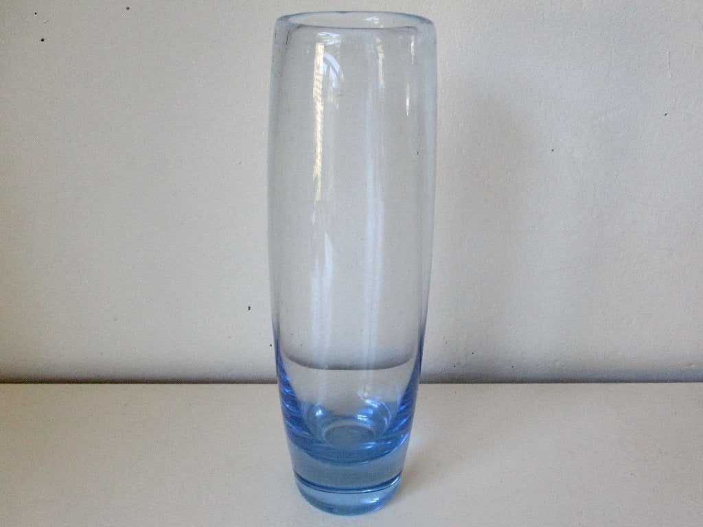 Grote blauw glas vaas Holmegaard Zweden ontwerp P.Lutken, Antiek en Kunst, Antiek | Glas en Kristal, Ophalen of Verzenden