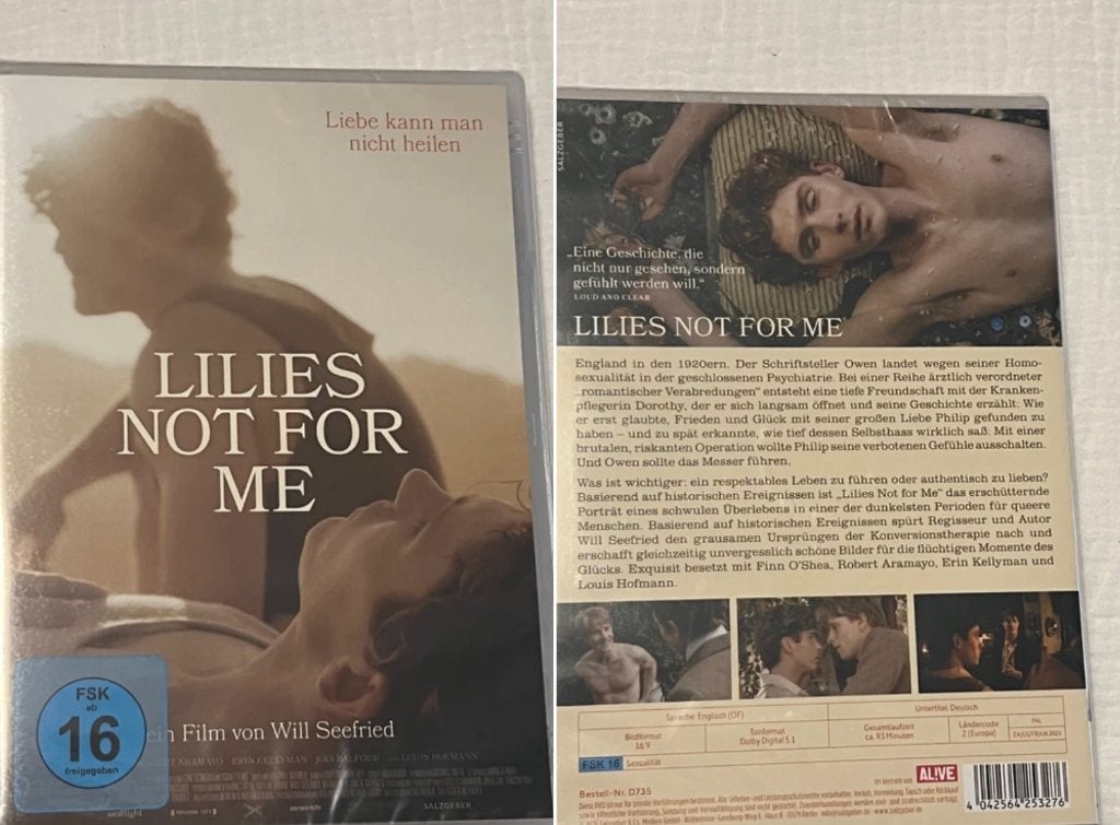 Dvd gay interest Lilies Not for Me Seefried, Will, Engels, Overige gebieden, Verzenden, Alle leeftijden