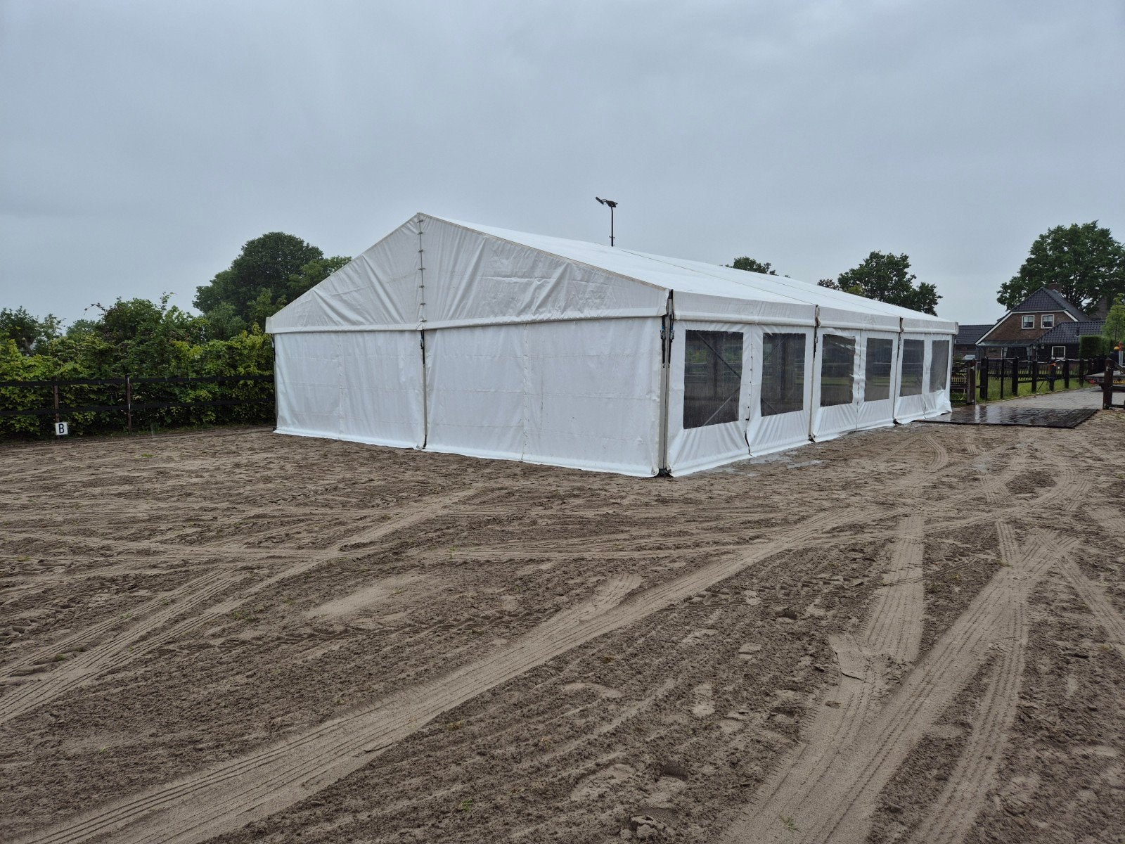 Aluhal / kadertent te huur, Tuin en Terras, Partytenten, Ophalen of Verzenden, 8 meter of meer, 6 meter of meer