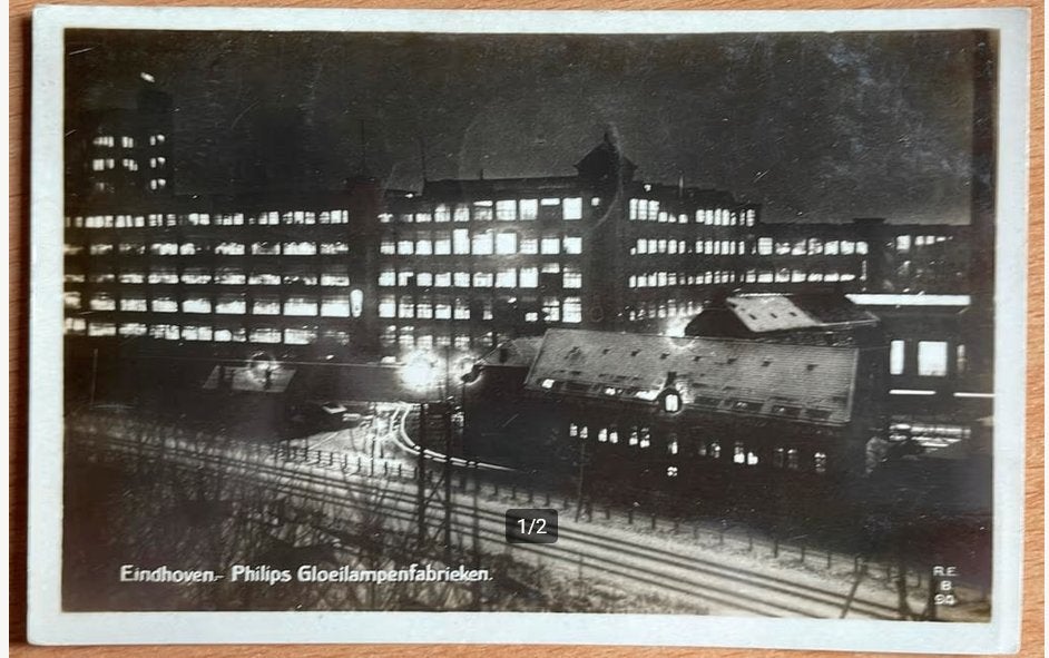 Zeldzame Ansichtkaart Eindhoven Philips Gloeilampenfabrieken, Ophalen of Verzenden, Voor 1920, Gelopen, Noord-Brabant