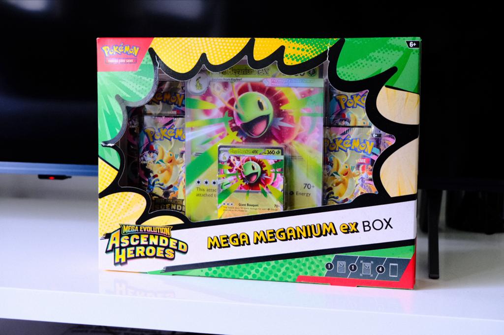 Pokémon Mega Meganium EX Box - Ascended Heroes, Hobby en Vrije tijd, Verzamelkaartspellen | Pokémon, Ophalen, Nieuw, Boosterbox