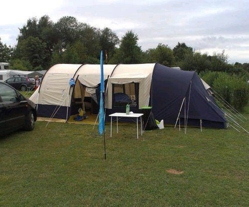Obelink katoenen tunneltent, Caravans en Kamperen, Tenten, Ophalen, Gebruikt, Tot en met 5