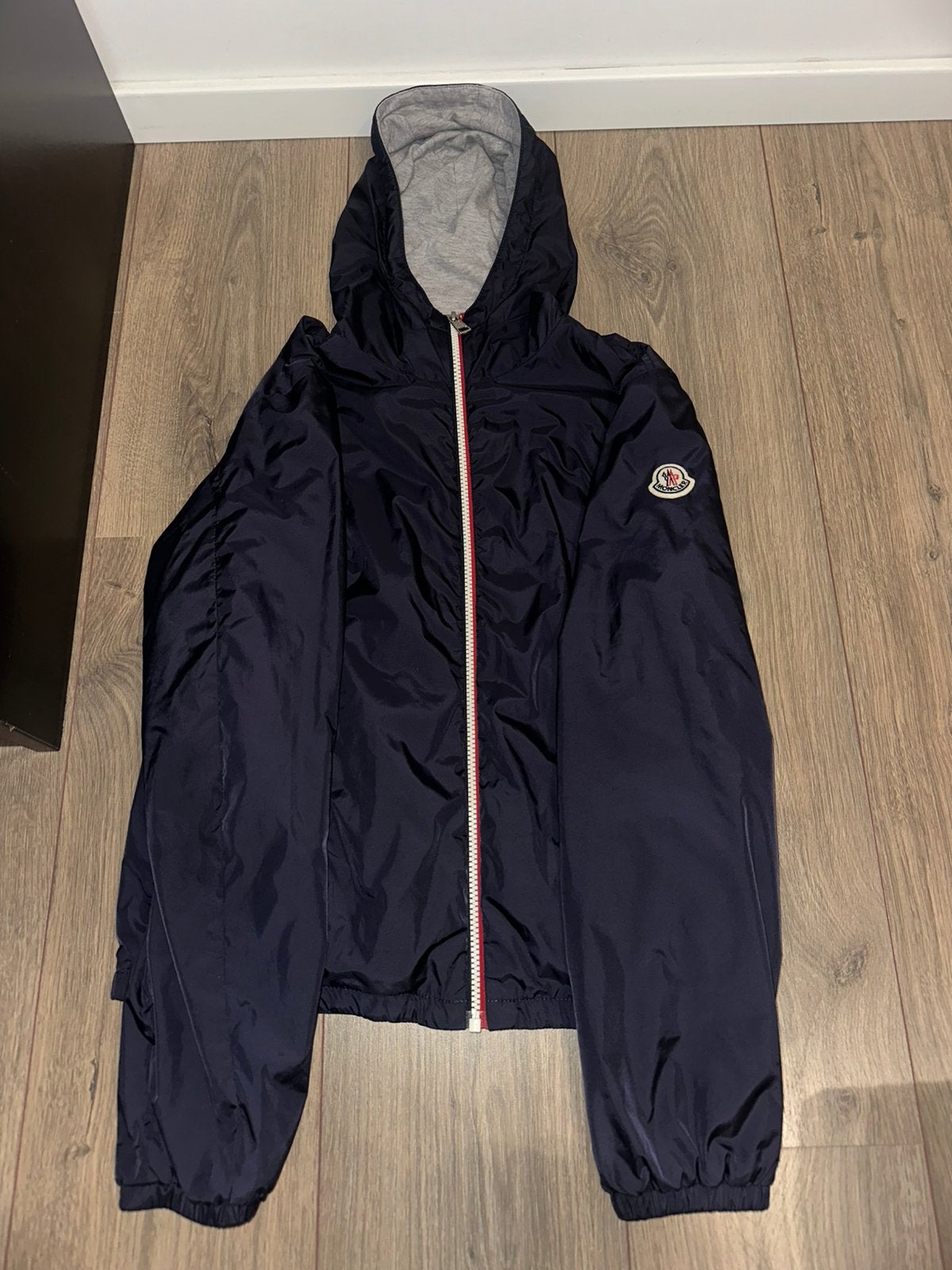 Moncler Jas, Kleding | Heren, Jassen | Zomer, Verzenden, Zo goed als nieuw, Maat 46 (S) of kleiner, Blauw