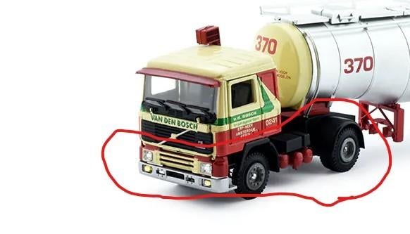 Tekno Volvo F12 Van den Bosch, Hobby en Vrije tijd, Modelauto's | 1:50, Ophalen of Verzenden, Gebruikt, Bus of Vrachtwagen, Tekno