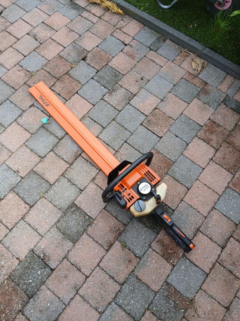 Stihl hs80 heggenschaar, Tuin en Terras, Ophalen of Verzenden, Gebruikt, Benzine