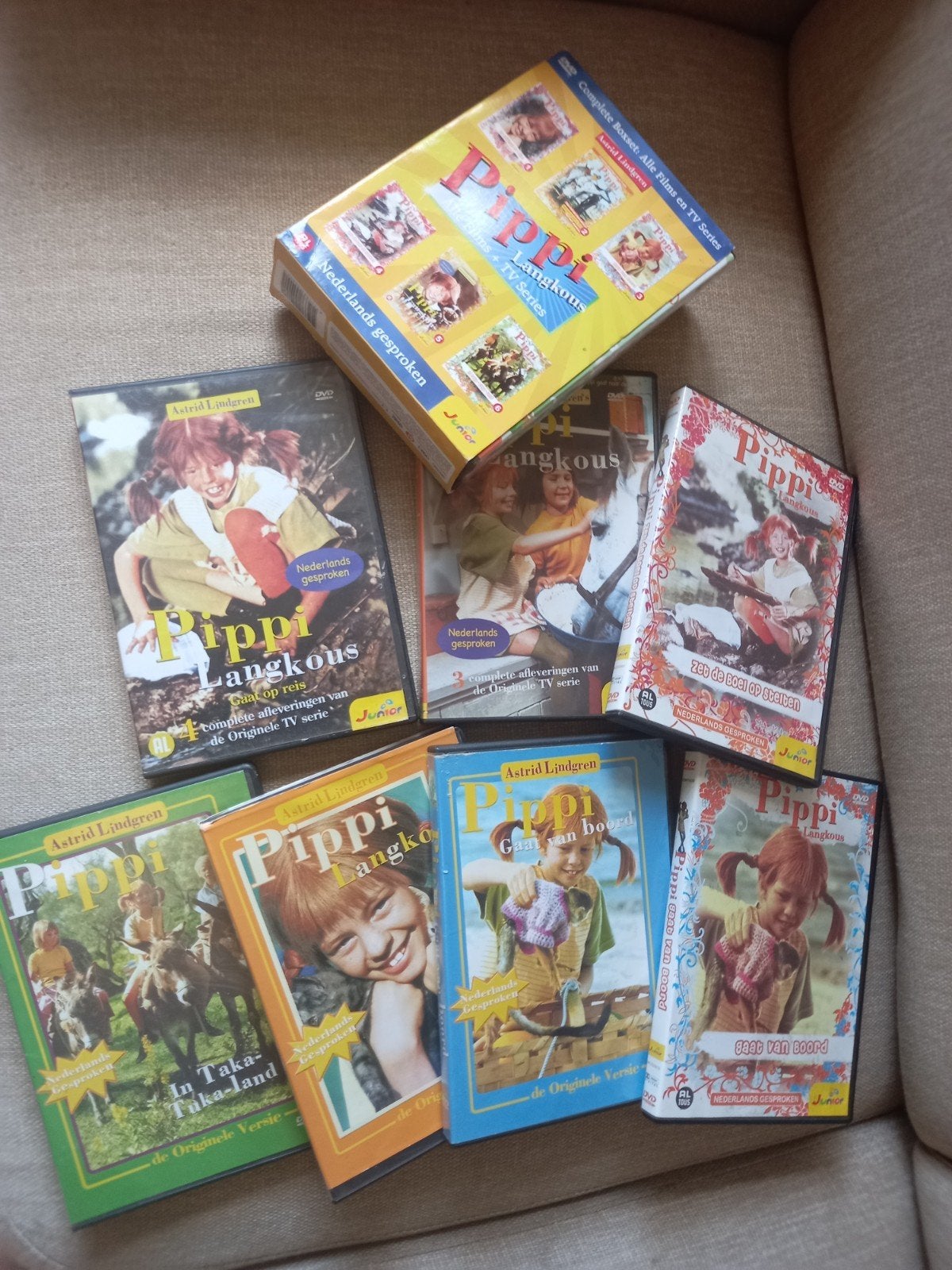 Pippi langkous dvds., Ophalen of Verzenden