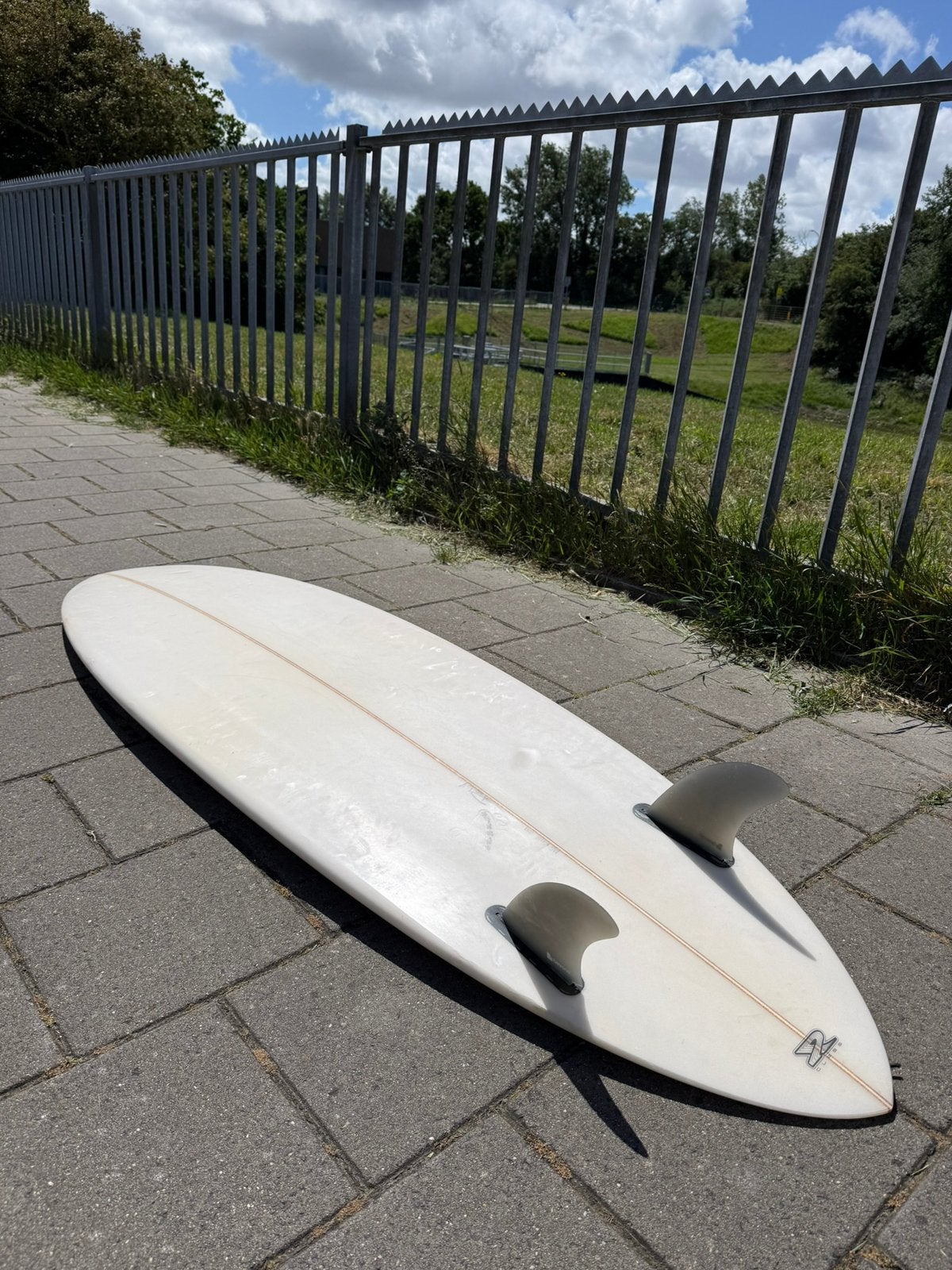 Rob Vaughan Twin 6’8 incl vinnen, Watersport en Boten, Golfsurfen, Ophalen, Zo goed als nieuw