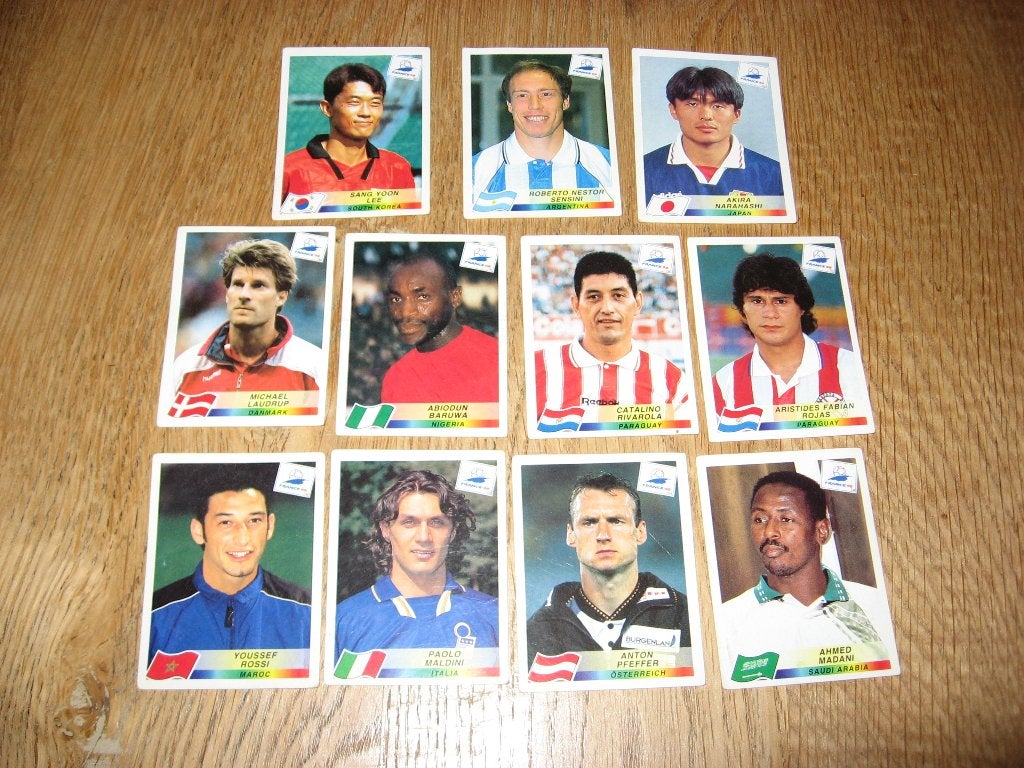 Panini WK Stickers France 98, Ophalen, Nieuw, Buitenlandse clubs, Poster, Plaatje of Sticker