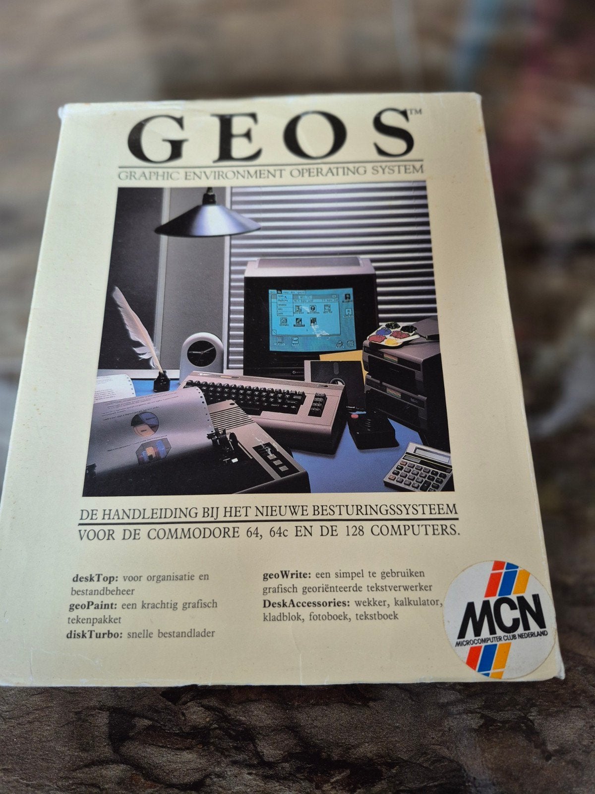 GEOS deskTop 1.5 voor Commodore 64/64c/128 - Compleet, Ophalen of Verzenden, Commodore