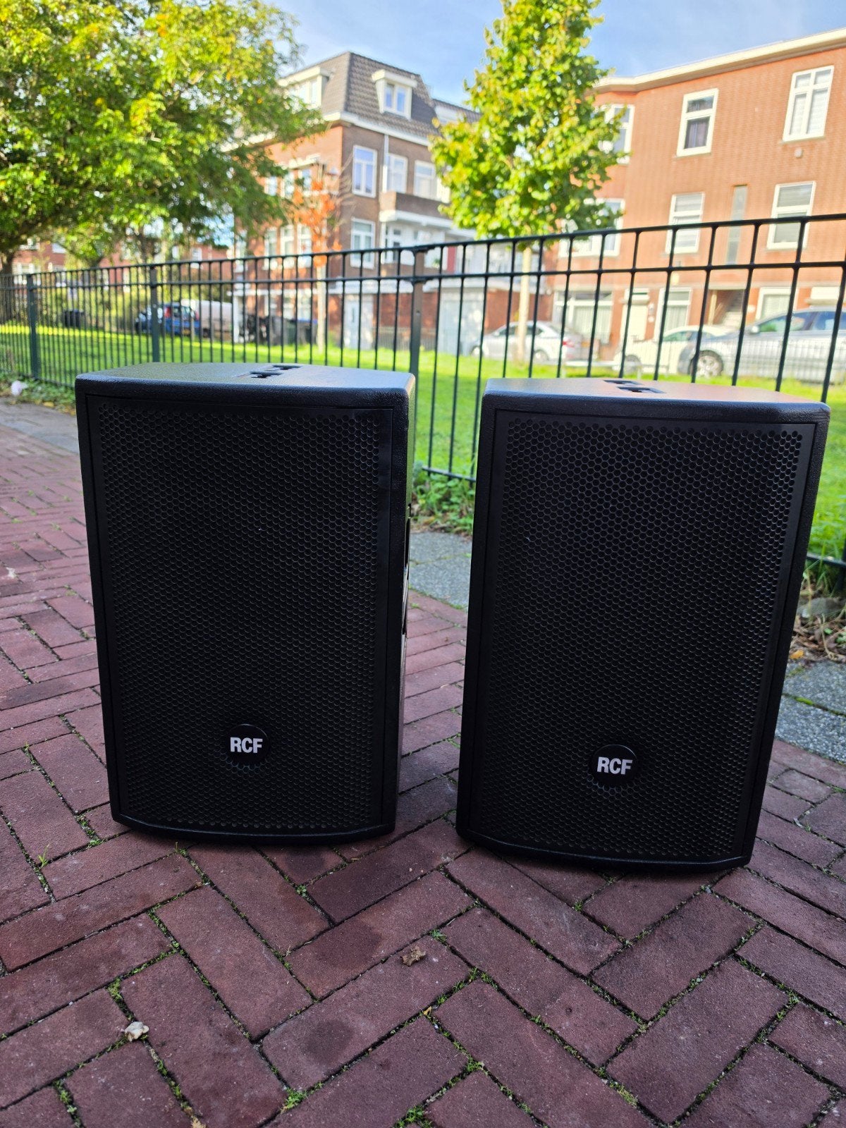 RCF NX M10-A actieve speakerset met hoezen, Studiomonitor, Gebruikt, Ophalen of Verzenden, Geschikt voor surround/home cinema