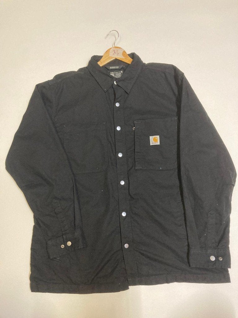 Carhartt Shacket - XL - Loose Fit - Black - Flannel Inside, Zwart, Carhartt, Ophalen of Verzenden, Maat 56/58 (XL)