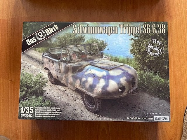 Bouwdoos 1:35 Das Werk DW35012 Schwimmwagen Trippel SG6/38, Overige merken, Tank, 1:32 tot 1:50, Nieuw