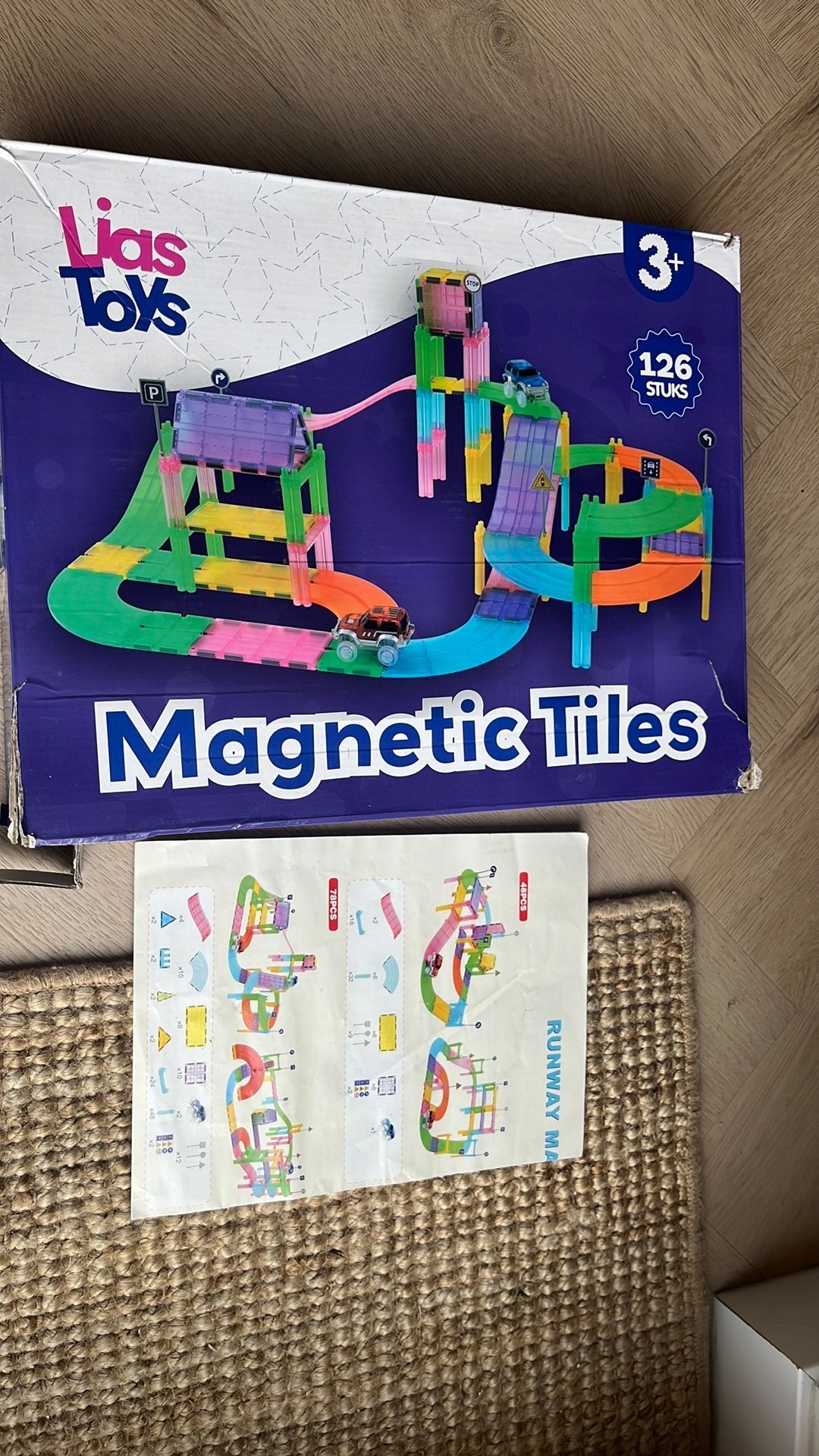 Leuke autobaan van magneet, Kinderen en Baby's, Speelgoed | Educatief en Creatief, Ophalen of Verzenden, Zo goed als nieuw