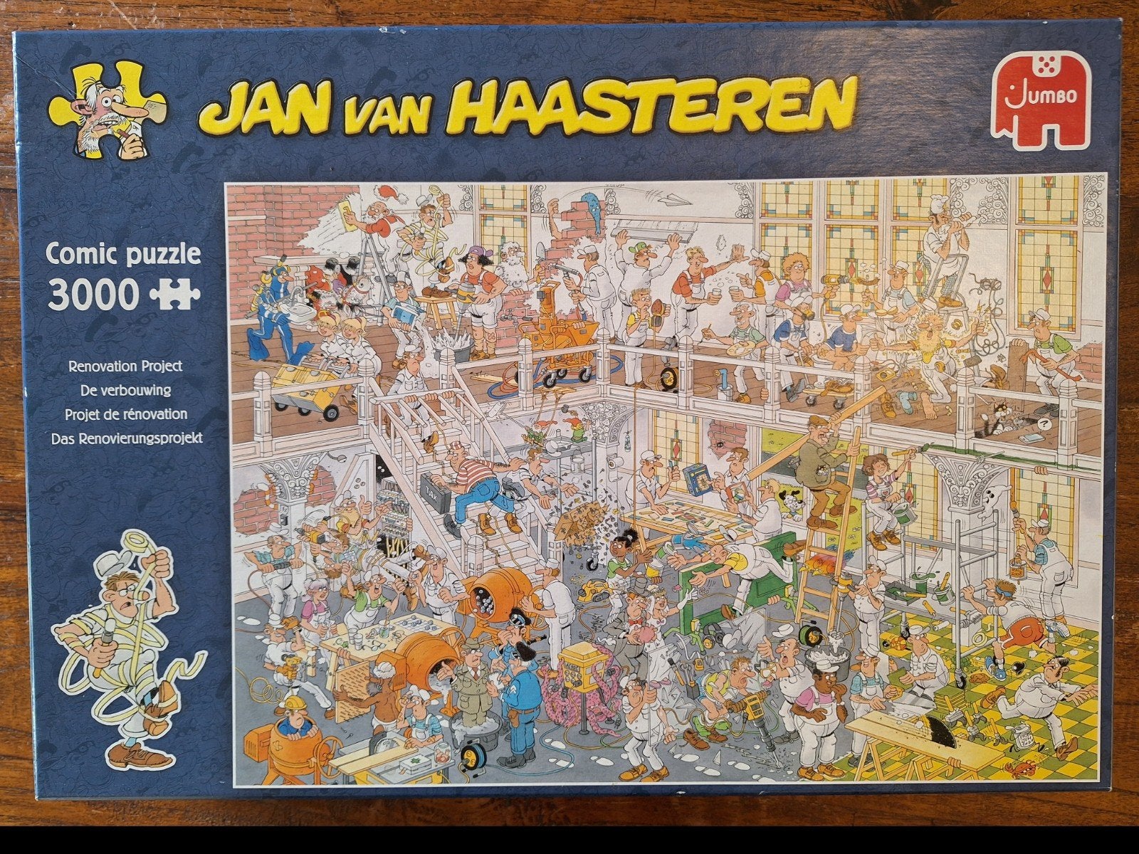 Jan van Haasteren Comic Puzzel - De Verbouwing 3000 stukjes, Hobby en Vrije tijd, Denksport en Puzzels, Ophalen of Verzenden, Meer dan 1500 stukjes