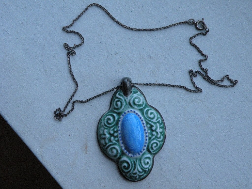 Kettinghanger, antiek. Hertel Jacob Rehau. Zilveren ketting., Ophalen of Verzenden, Zo goed als nieuw, Overige kleuren, Overige materialen