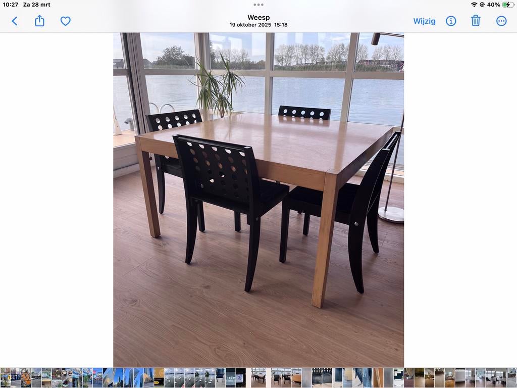 Eetkamerset Thonet, Huis en Inrichting, Complete eetkamers, Gebruikt, Ophalen