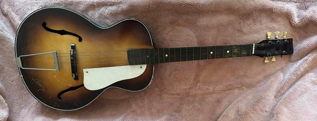 Vintage Egmond Combo Manhattan Jazzgitaar, Muziek en Instrumenten, Snaarinstrumenten | Gitaren | Akoestisch, Ophalen of Verzenden