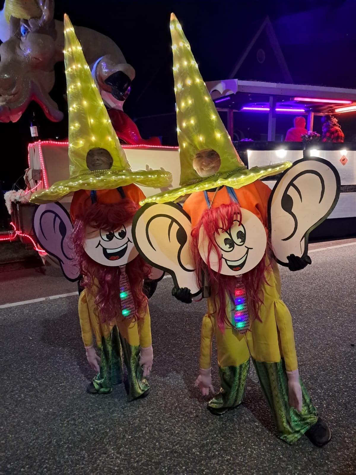 Mooie loopgroep Carnaval 11 personen, Ophalen, Gedragen, Carnaval