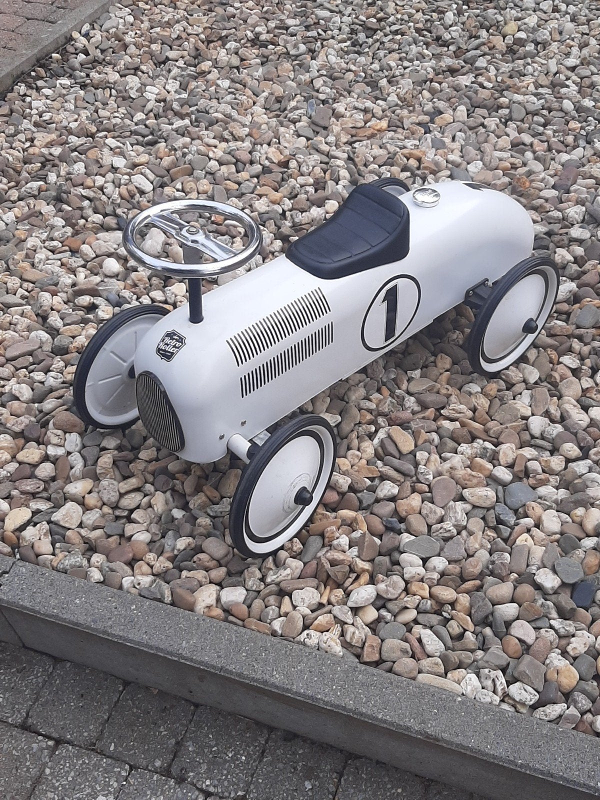 Nette witte loopauto voor kinderen, Ophalen, Zo goed als nieuw, Loopvoertuig